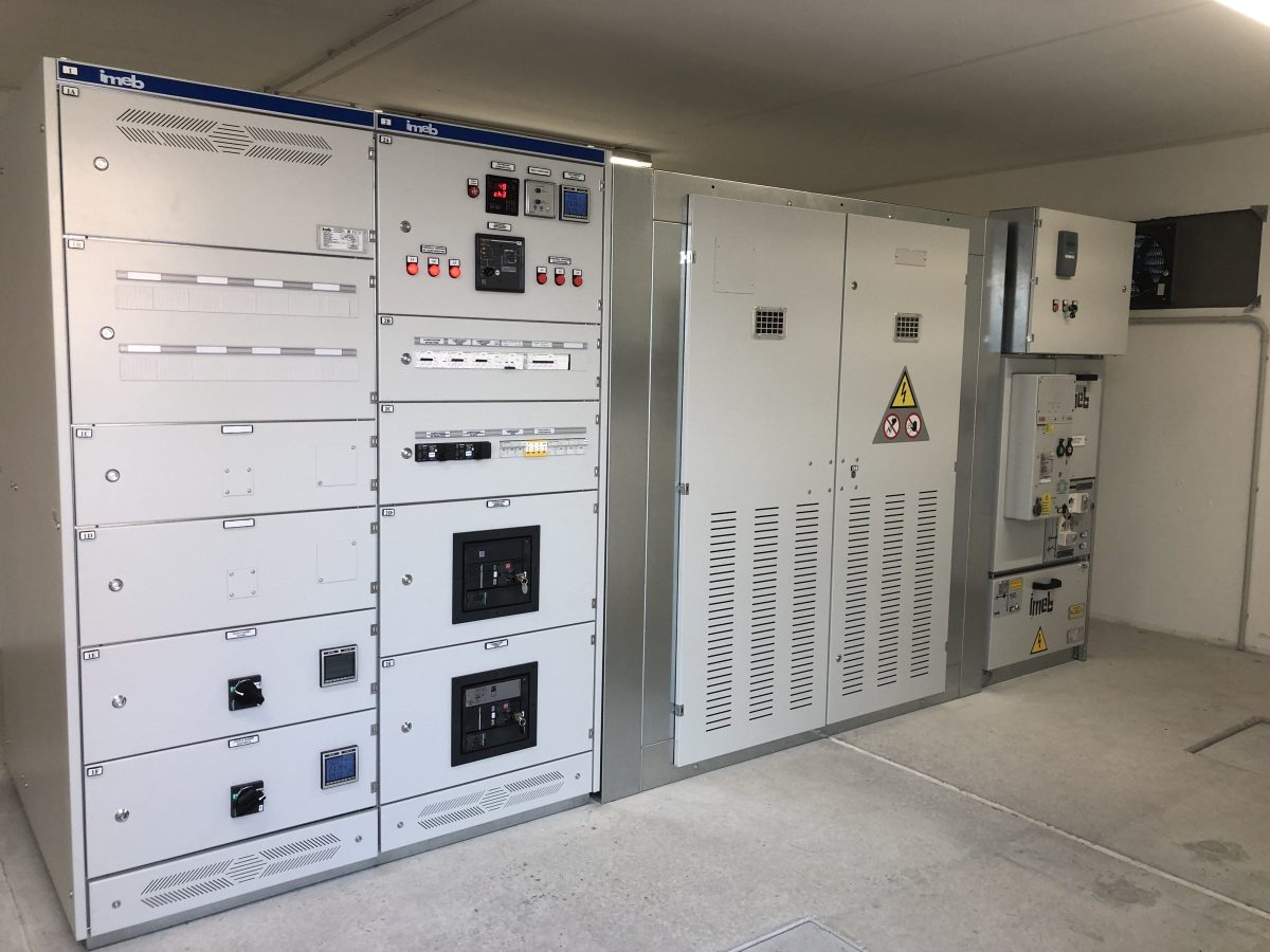 Electrical transformer booths 500 Kva at food plant